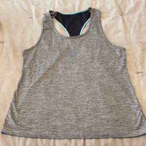 OTF mesh & turquoise tank sz L